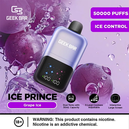 Geek Bar Ice Prince 50000 Puffs Disposable Vape - Image 4