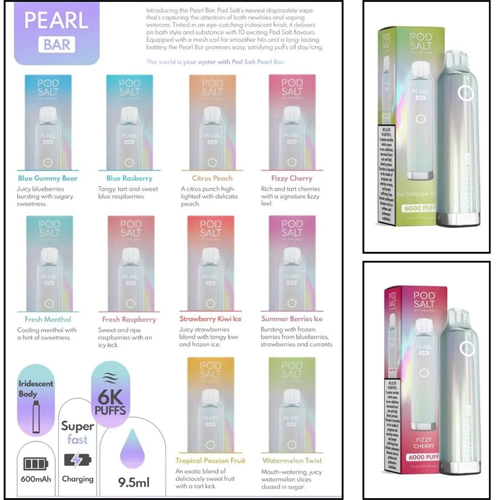 Pod Salt Pearl Harbor 6000 Puffs Disposable Vape - Image 2